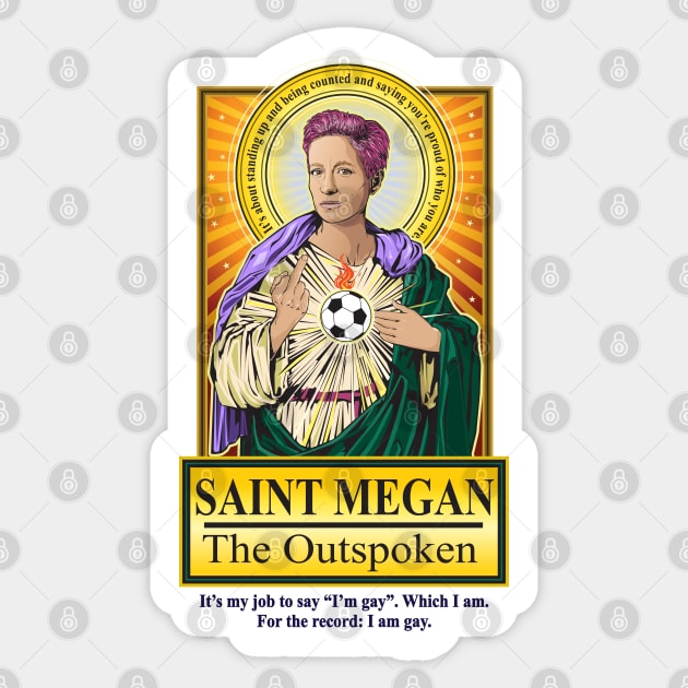 Saint Megan Sticker by Pop Art Saints